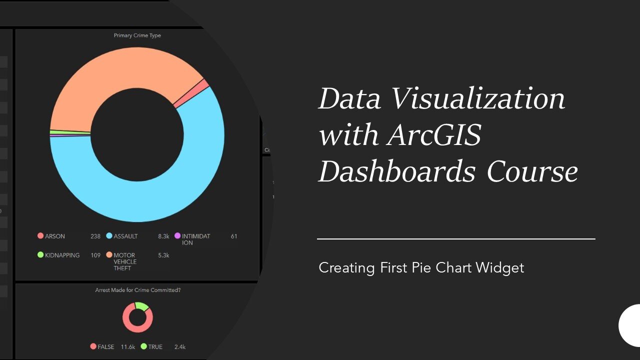 04 - Creating First Pie Chart Widgets: ArcGIS Dashboards with Chicago Crime Data