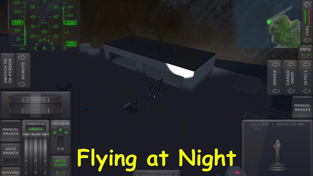 Flying MC-130 at Night | Turboprop Flight Simulator