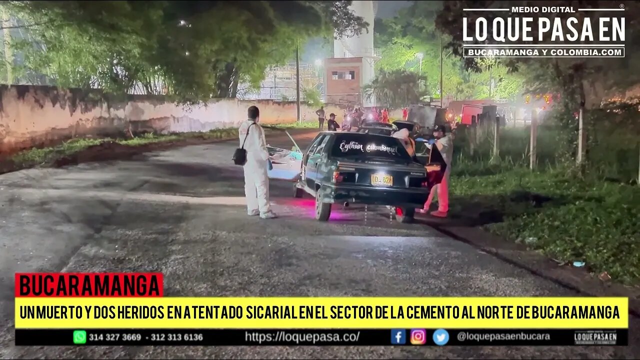 Hombre perdió la vida en atentado en el norte de Bucaramanga