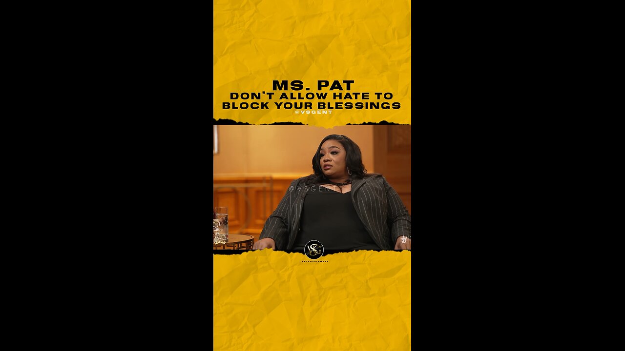 @comediennemspat Don’t allow your hate to block your blessings