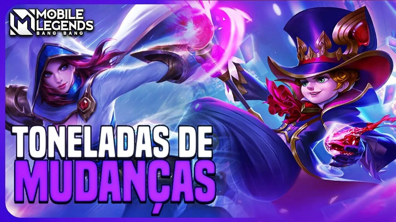 MEGA MUDANÇA EM VÁRIOS HERÓIS | NAT, HARLEY... | PATCH NOTES SA | MLBB