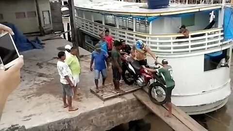 Motorcycle Falls Off Ramp #MegaFails #Shorts