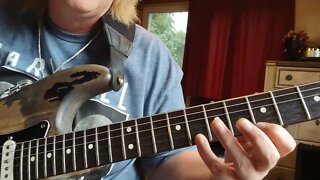 Cascading a pentatonic scale- 3 note grouping guitar lesson by Cari Dell