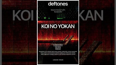 Deftones - KOI NO YOKAN Poster