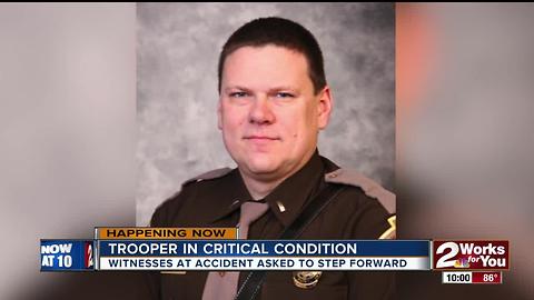 OHP asking for witnesses in car accident that injured a trooper