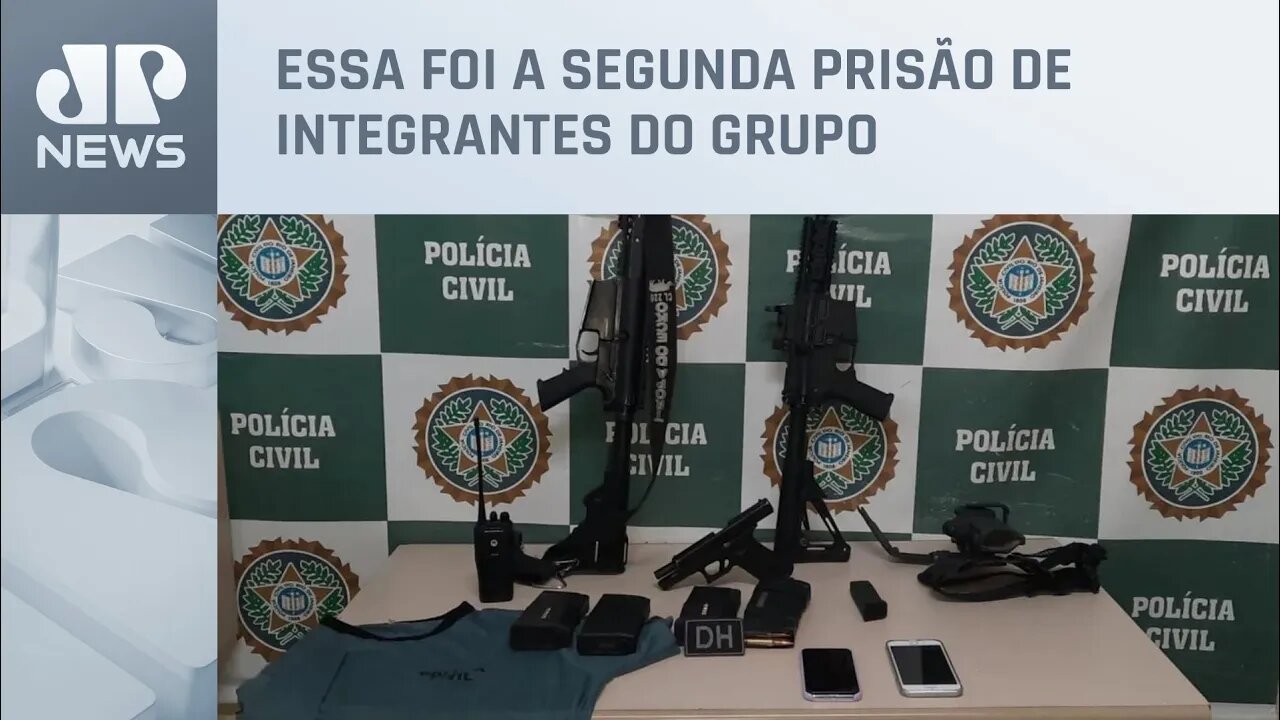 'PQD', miliciano do grupo de Zinho, é preso pela polícia na Zona Oeste do Rio