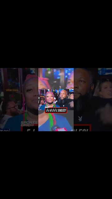 She's an Eagles fan, or is she? 😂