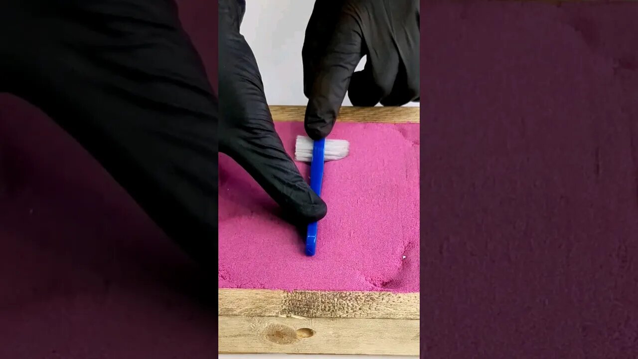 Kinetic Sand Experiment Fun #shorts #shortsfeed #kineticsand