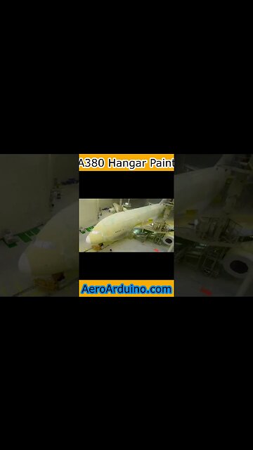 Watch #Airbus #A380 Jumbo #Jet Hangar Paint #Aviation #Flying #AeroArduino