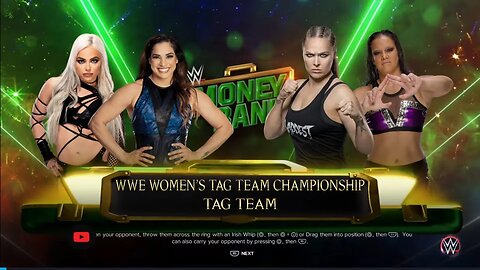 WWE Money in the Bank Morgan/Rodriguez vs Rousey/Baszler for the Undisputed WWE Women’s Tag Titles