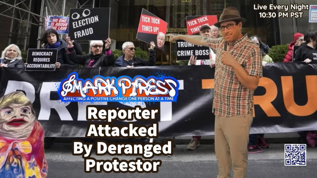 News Reporter Confronts Deranged Protestor at Trump Towers