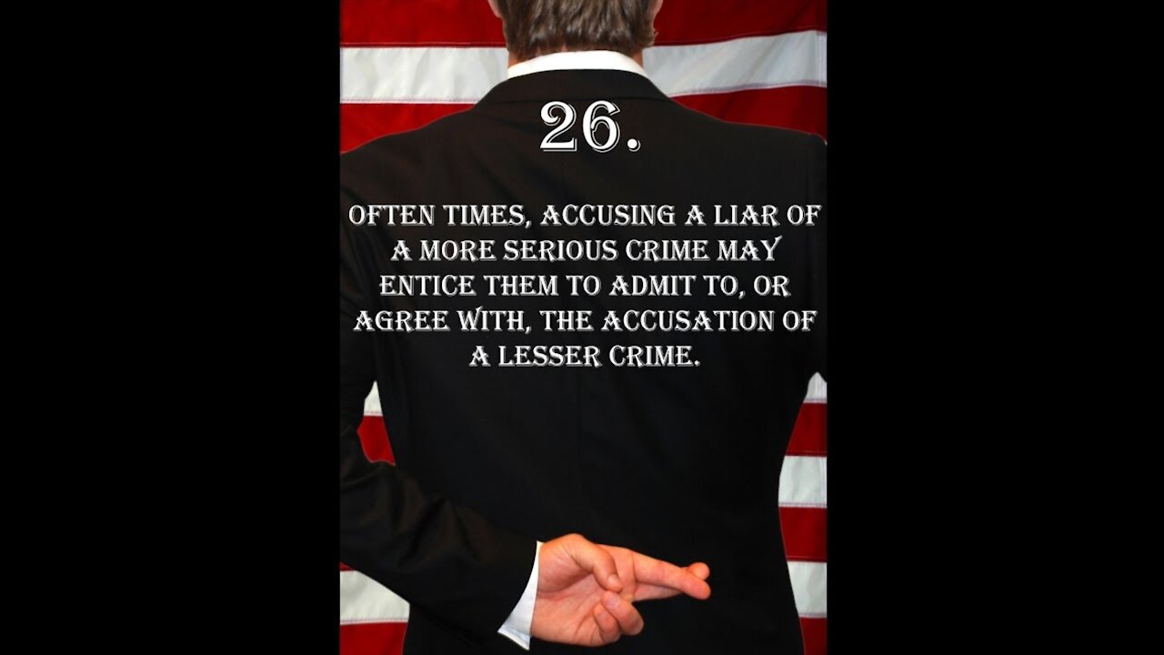 Deception Tip 26 - Accusing Liars - How To Read Body Language