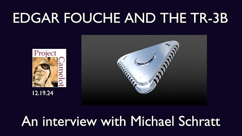 MICHAEL SCHRATT: EDGAR FOUCHE: THE TR3B