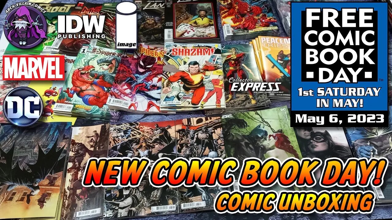 Free COMIC BOOK Day May 6 - Marvel & DC Comics Unboxing May 3, 2023 - New Comics This Week 5-3-2023