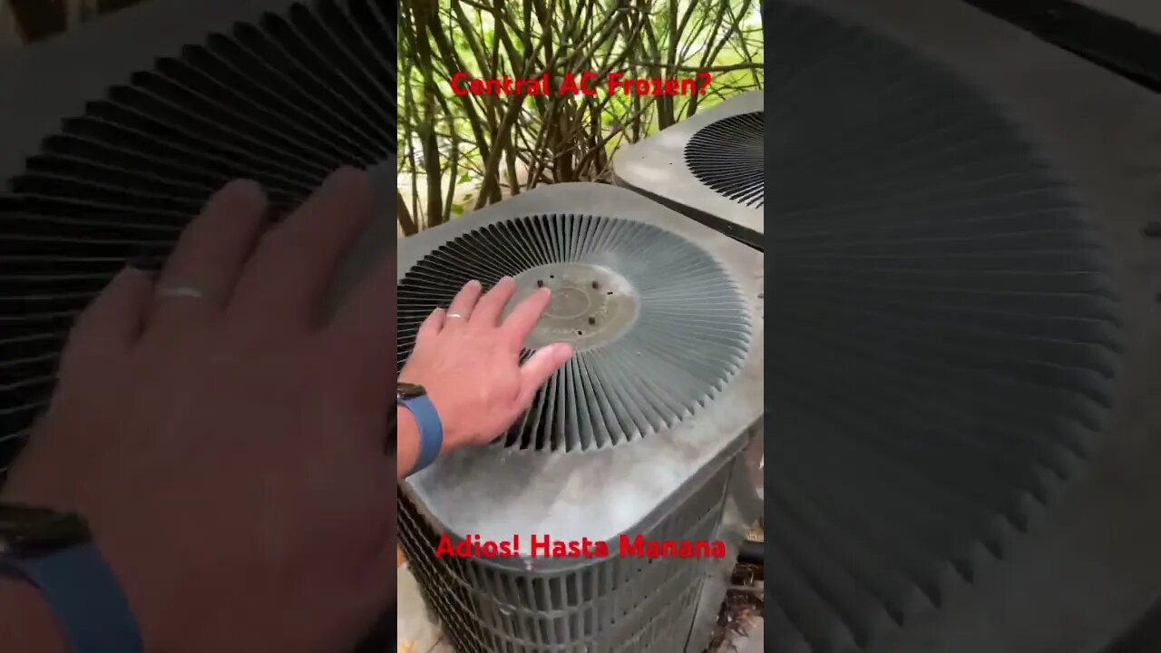 Central AC Frozen? Don’t leave the AC running if it ain’t cooling! #shorts #hvac #hvactech
