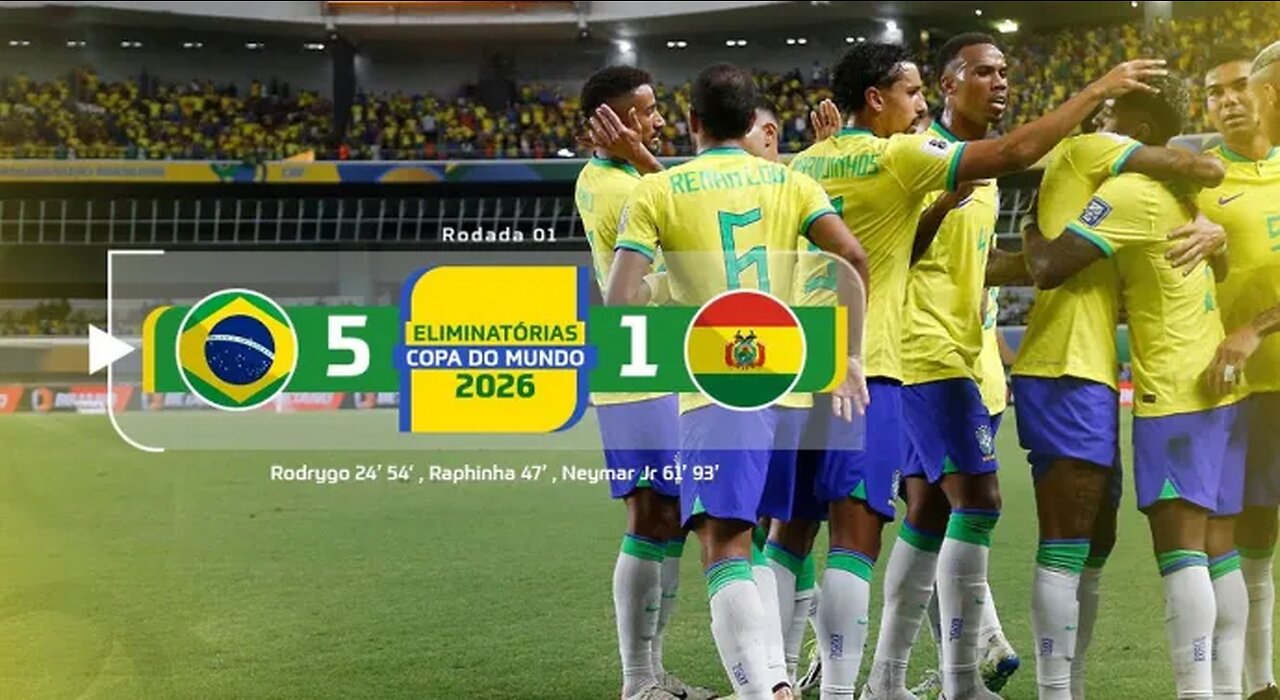 BRASIL vs. BOLIVIA [5-1] RESUMEN ELIMINATORIAS SUDAMERICANAS