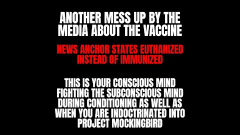 News Anchor States Euthanized Instead of Immunized