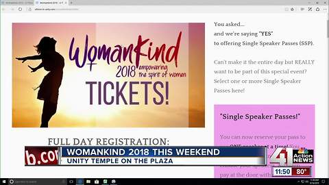 Womankind 2018 happening this weekend at Unity Temple on Country Club Plaza