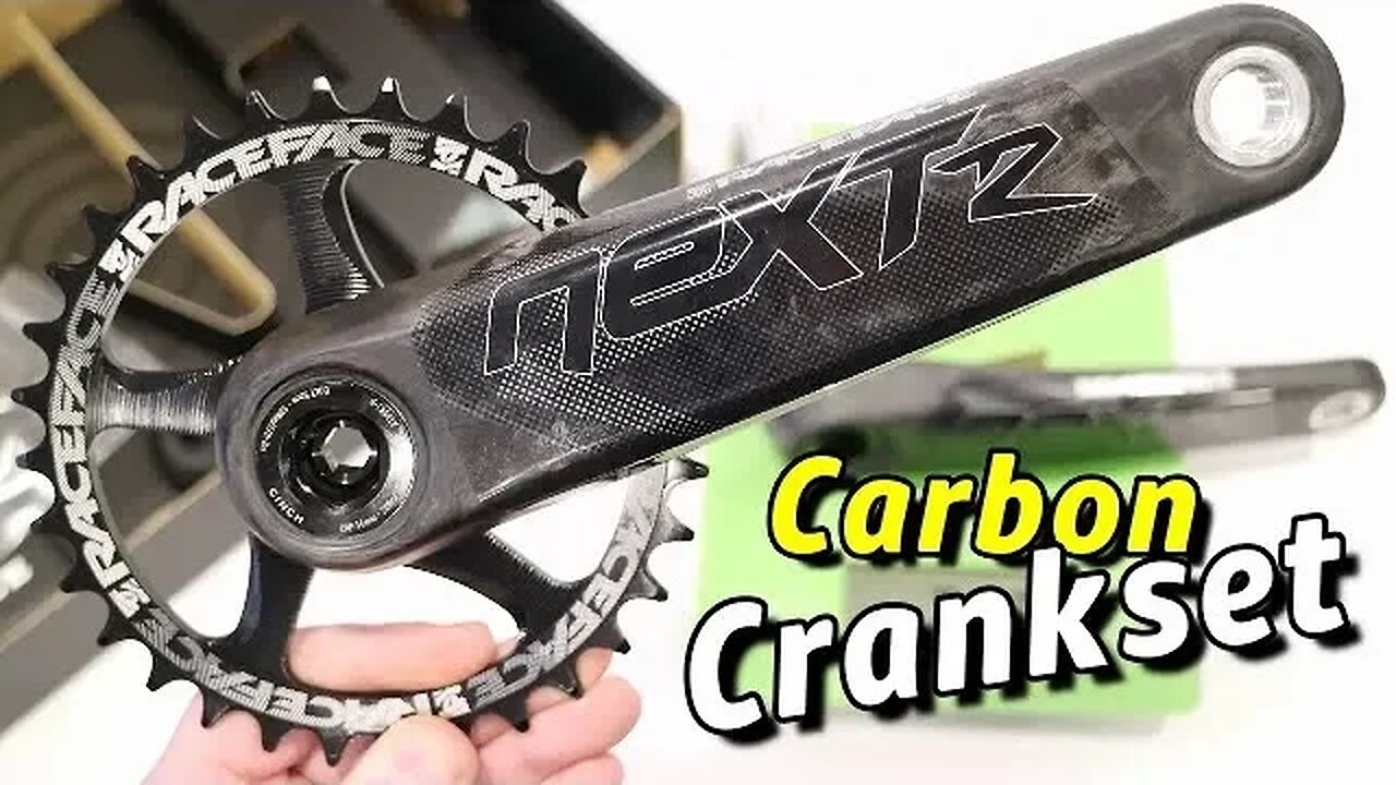 Race Face Next R Carbon Fiber Crankset With Actual Weight