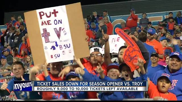 Ticket Sales are down for Home Opener vs. Troy