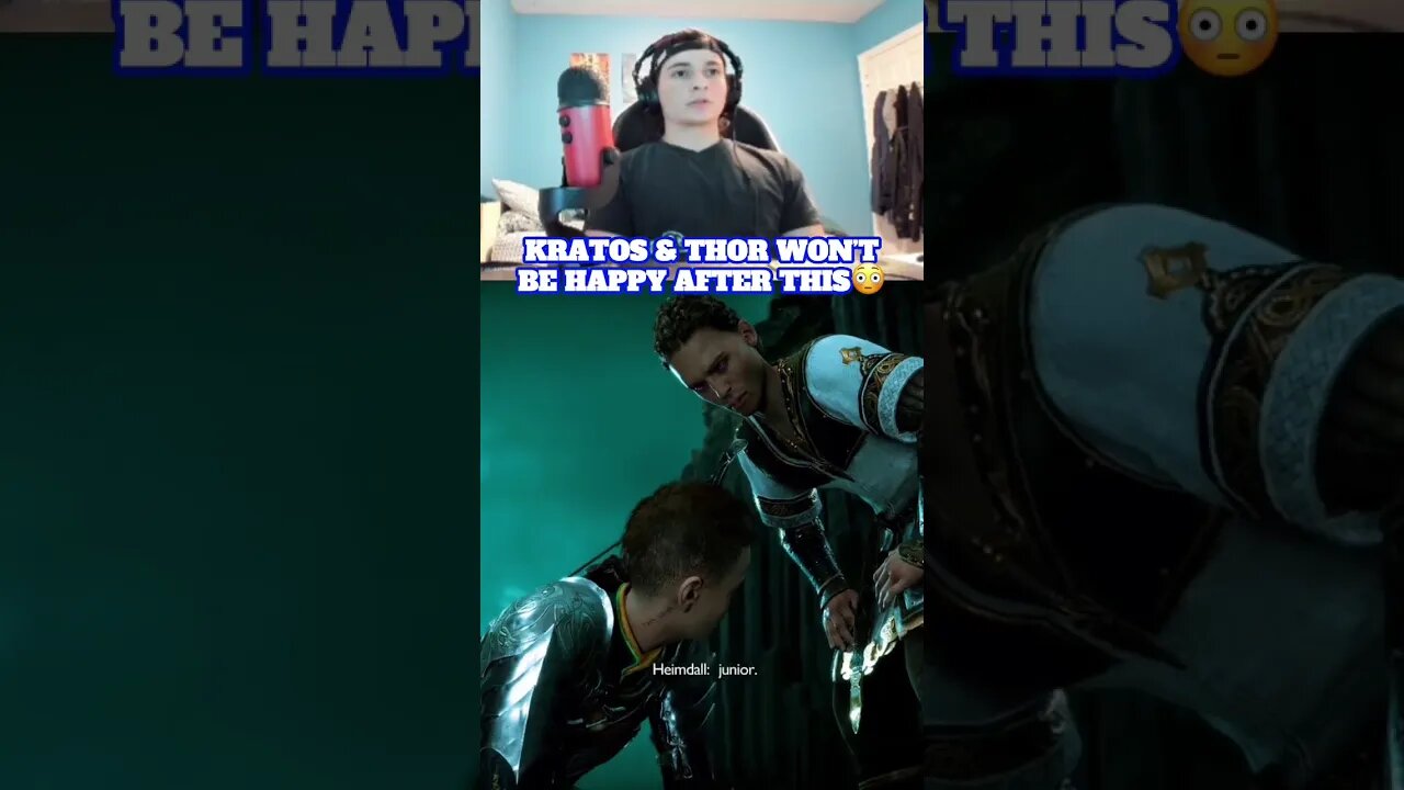 Heimdall Abusing Atreus & Thrud Part 1⁉️😳 | #shorts #godofwarragnarok #gaming #reaction