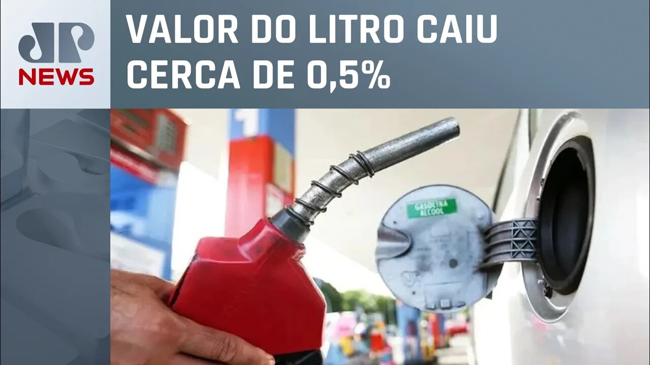 Preço da gasolina cai pela terceira vez consecutiva e passa a ser vendido a R$ 5,48