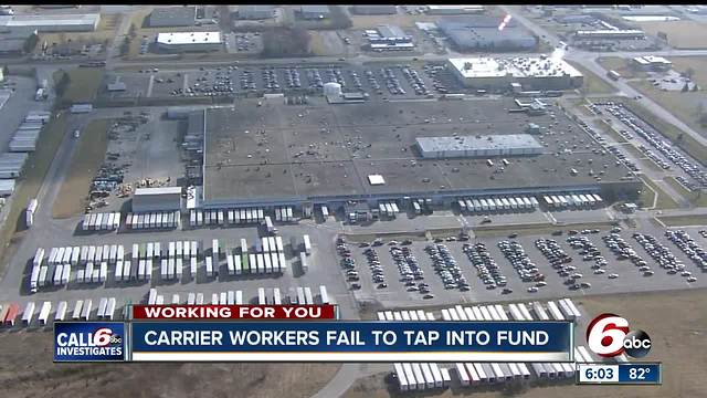 Carrier workers fail to tap into assistance fund