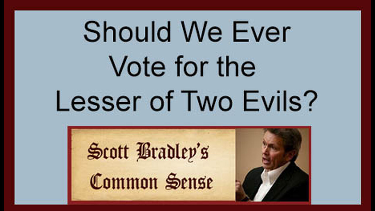 Should We Ever Vote for the Lesser of Two Evils?