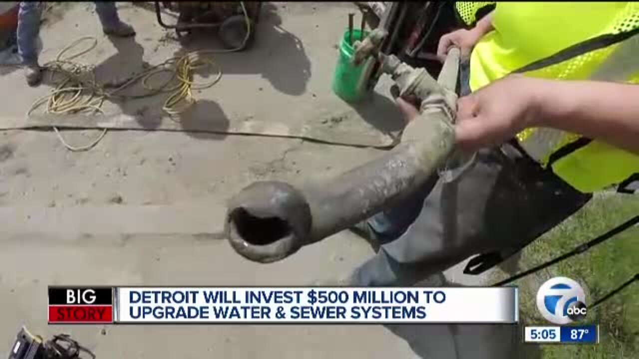 Detroit's water, sewer system to get $500M upgrade