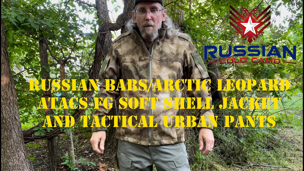 Russian Cold Camo-BARS/Arctic Leopard ATACS FG soft shell jacket and Urban Tactical pants.