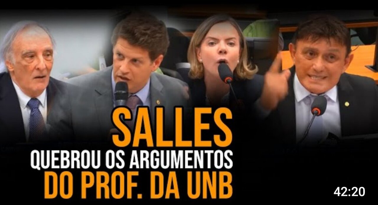 Salles quebrou os argumentos do professor da UnB - By Marcelo Pontes - Verdade Política