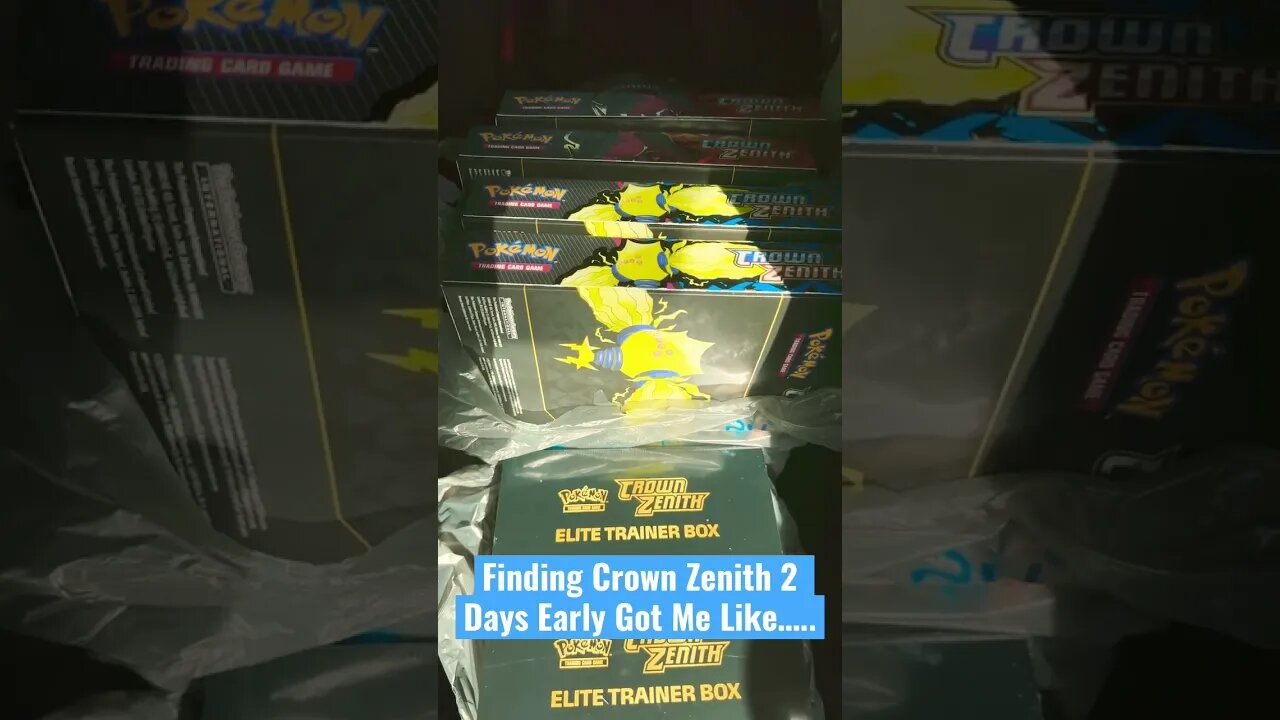 Finding Pokémon Crown Zenith Product 2 Days Early…… #pokemon #shorts #viral