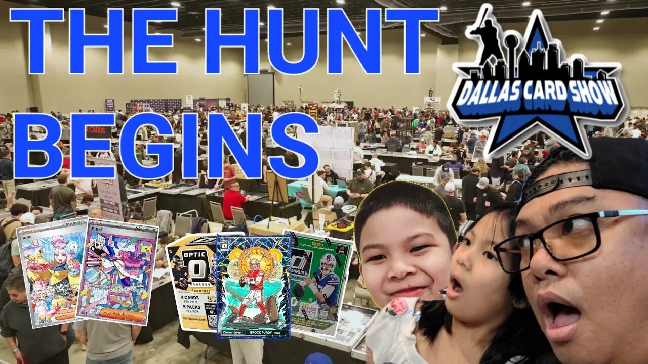 Exploring the Dallas Card Show July 2023 - Buying, Selling, and Trading Pokemon and Football Cards!