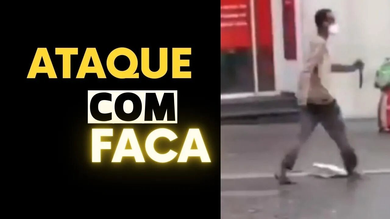 ATAQUE COM LÂMINA - A DECISÃO DE AGIR DEVE SER IMEDIATA E SEGURA. TREINE COM QUEM SABE.
