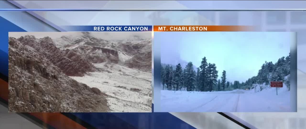 Late openings at Red Rock Canyon, Mt. Charleston due to weather