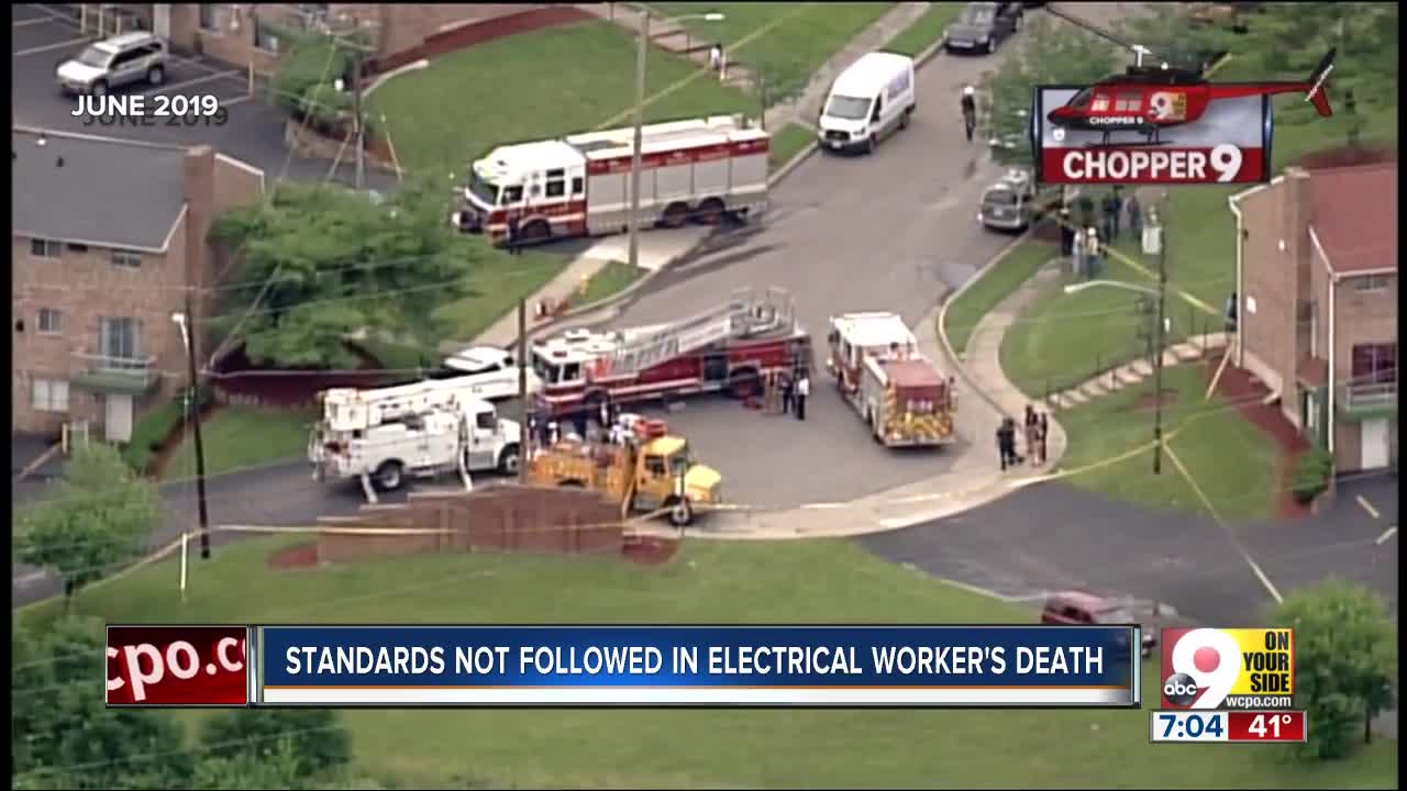 Report: Proper standards not followed when electrical worker died