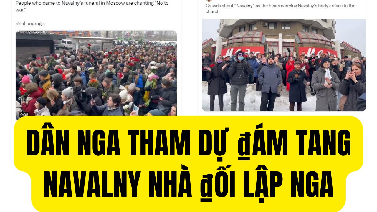 Tin Tổng Hợp 1/3/2024 Dân Nga Tham Dự ₫ám Tang Nhà ₫ối Lập Nga Navalny.