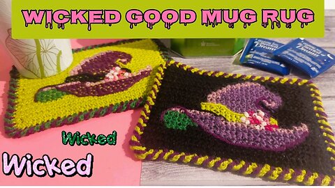 Wicked Good Mug Rug | Crochet Tutorial