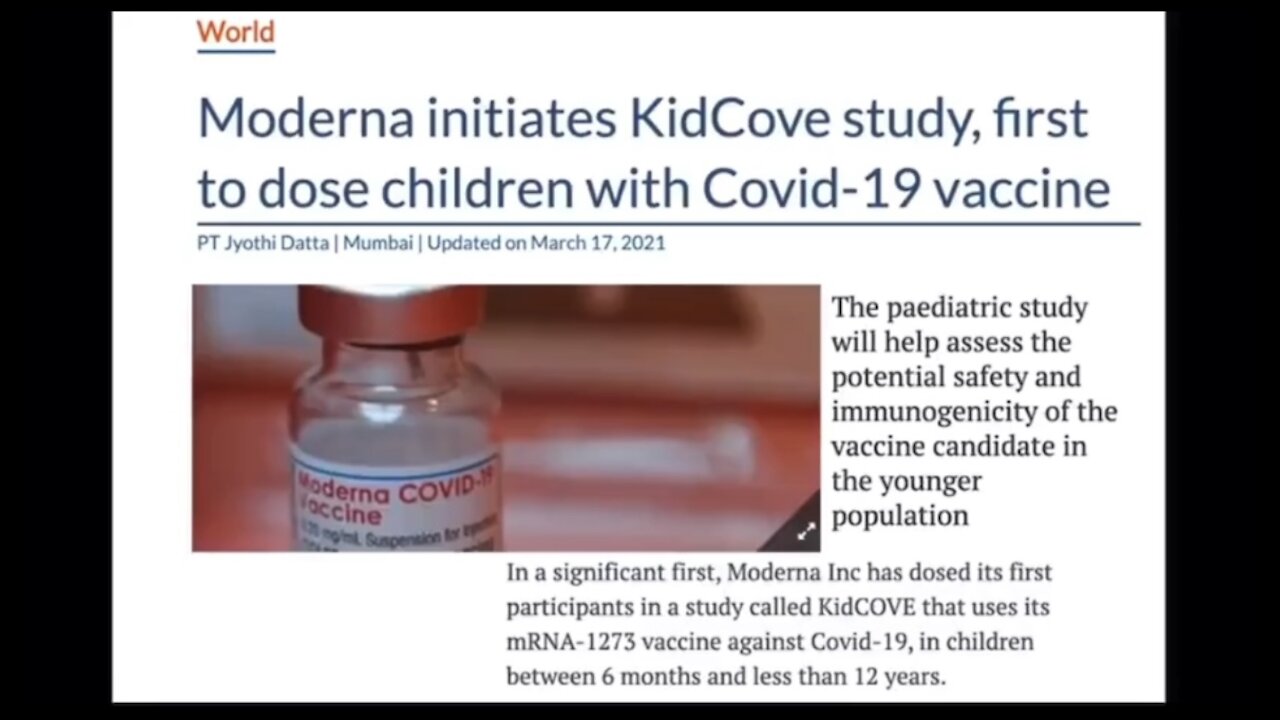 Moderna Covid19 Vaccine 12 Year Old Girl Paralysed