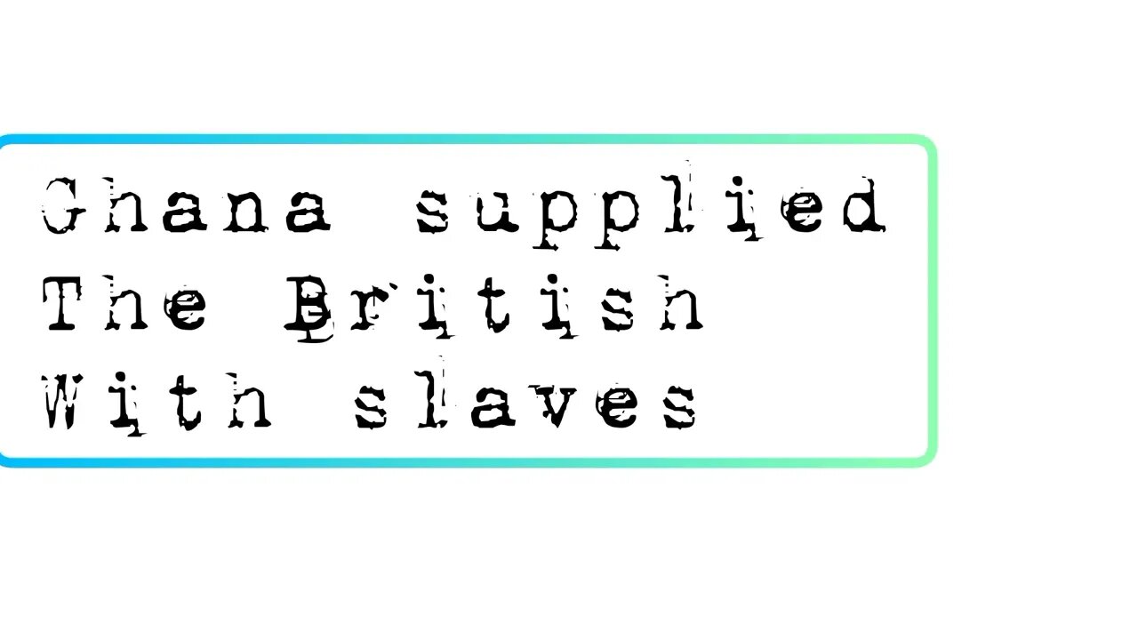 The Ashanti Empire and other states in what is now Ghana were in on the transatlantic slave trade