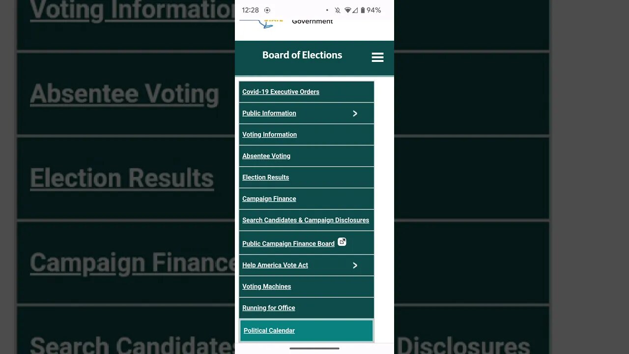 Taking a look at the New York State Board of Elections website on July 18, 2023. elections.ny.gov