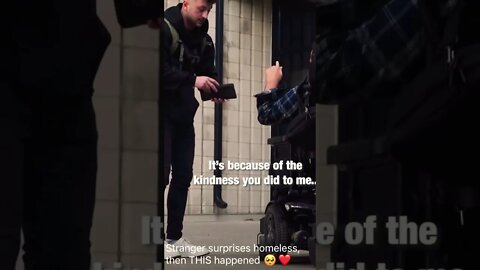 Stranger surprises homeless, then THIS happened🥹❤️ | #shorts | #trending | #viral