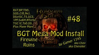 Let's Play Baldur's Gate Trilogy Mega Mod Part 48 - Firewine Ruins