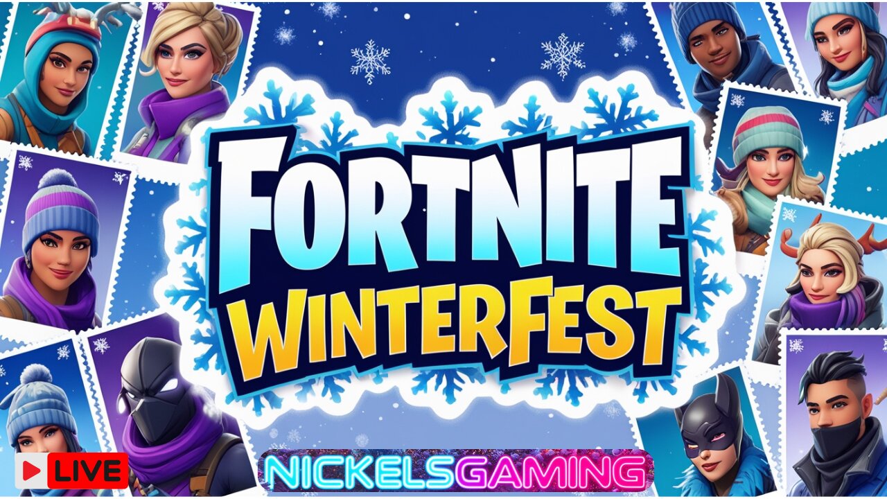 🔴LIVE-Fortnite Winterfest playing with Subscribers Viewers