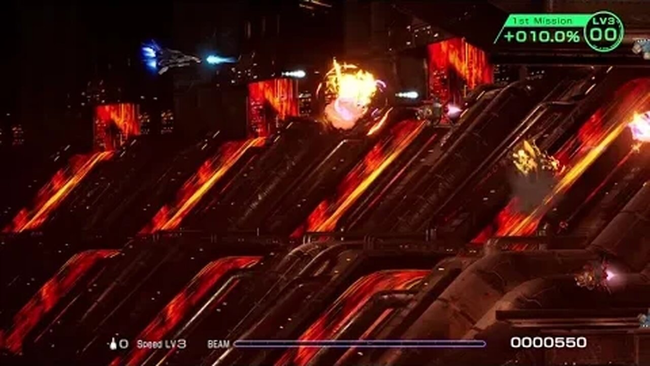 R-Type Final 2 - Homage Stages Course - Mission 1 - Normal Difficulty
