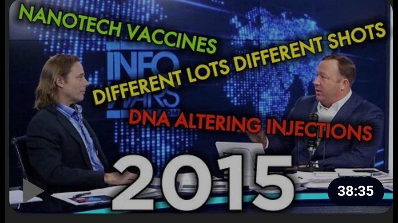 Nanotech Vaccines, Different Lots of Shots & DNA Altering Injections - Alex Jones Revealed in 2015