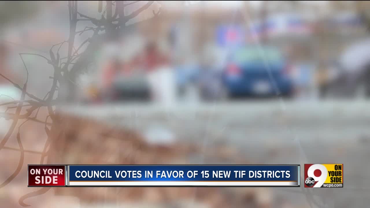 Cincinnati council votes to create 15 new tax districts