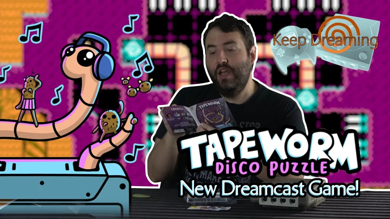Keep Dreaming - TAPEWORM DISCO PUZZLE New 2022 Sega Dreamcast Game - Adam Koralik
