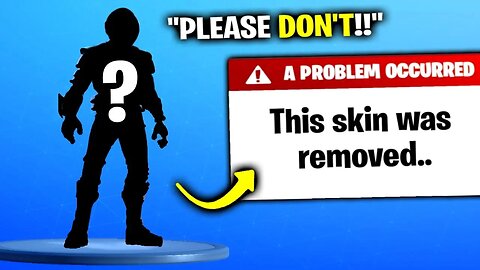 I Deleted His RAREST Fortnite Skin..