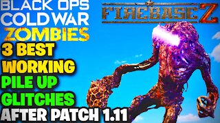 COLD WAR ZOMBIES GLITCHES: 3 BEST WORKING SOLO PILE UP GLITCHES AFTER PATCH 1.11! - FIREBASE Z